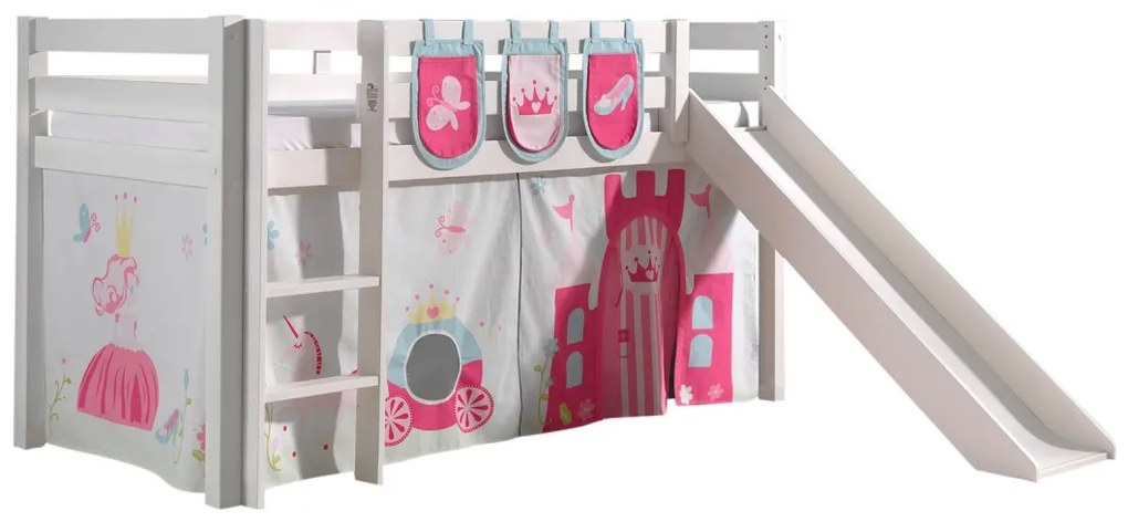 PINO PAT SEMI-INALT cu slide, perdea și 3 buzunare Princess.