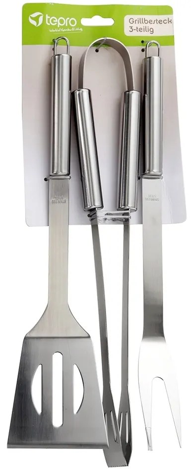 Tepro 8520 Set de ustensile pentru grătar din oțelinoxidabil, 3 piese