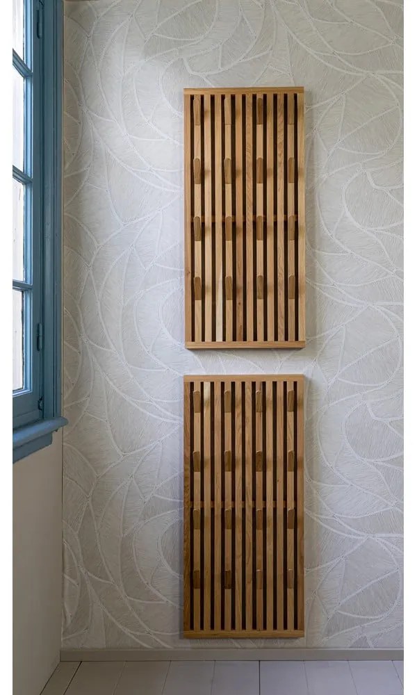 Panou de agățat diverse în culoare naturală din lemn de stejar 46x100x8 cm Parco – Spinder Design