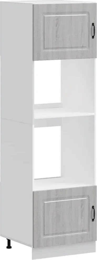 vidaXL Dulapuri cuptor 2 buc Kalmar Gri Sonoma Lemn prelucrat