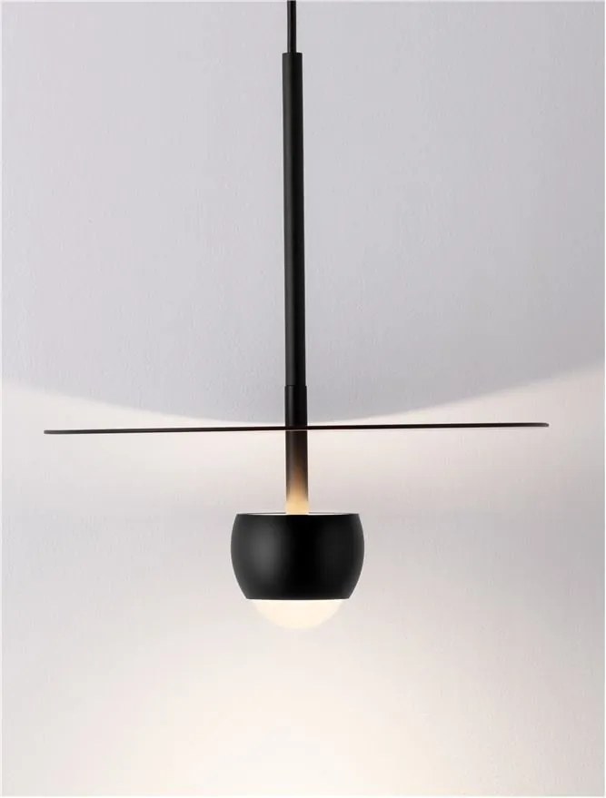 Pendul LED stil minimalist EDEM negru