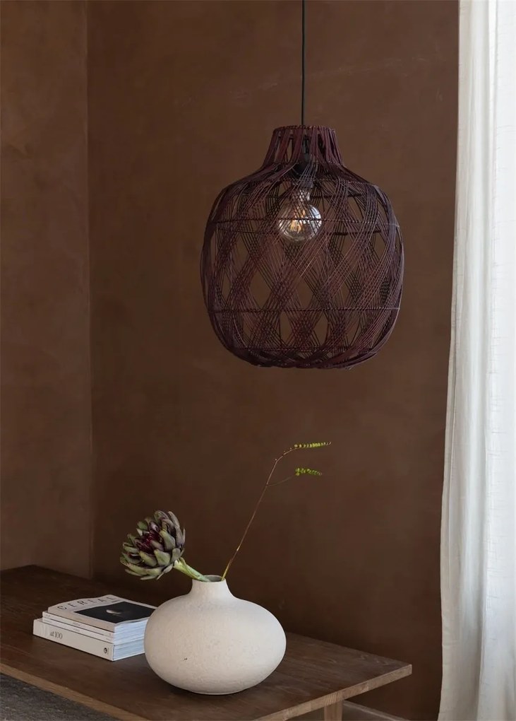 Lustra/Pendul Eco, Bambus, Mendoza visiniu, L