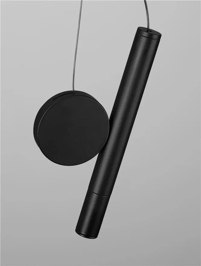 Pendul, Lustra LED design minimalist VERO negru