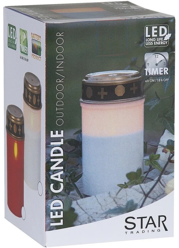 Lumânare LED (înălțime 12 cm) pentru exterior Serene – Star Trading