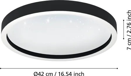 Plafonieră LED RGBW dimabilă MONTEMORELOS-Z LED/17,8W/230V Eglo 900411