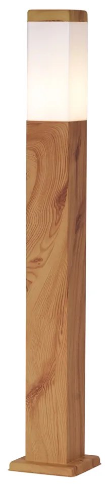 Lampă modernă de exterior din oțel cu imprimeu de lemn 80cm IP44 - Malois