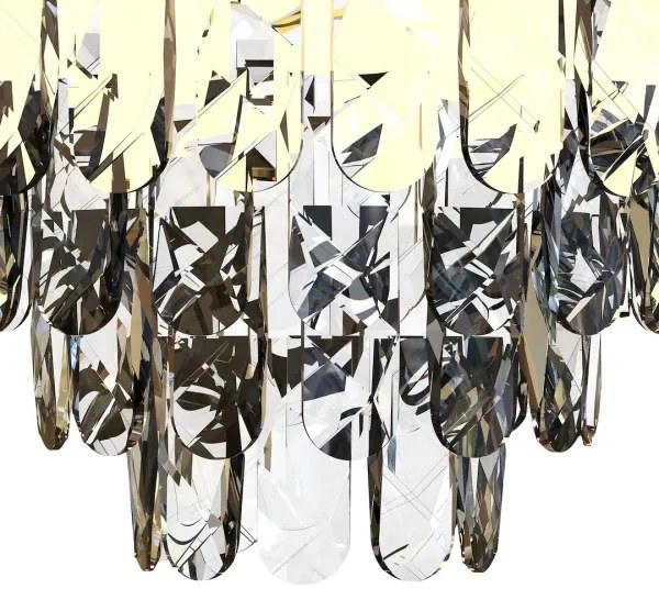 Plafonieră LUXURIA 9xE14/40W/230V d. 48 cm auriu