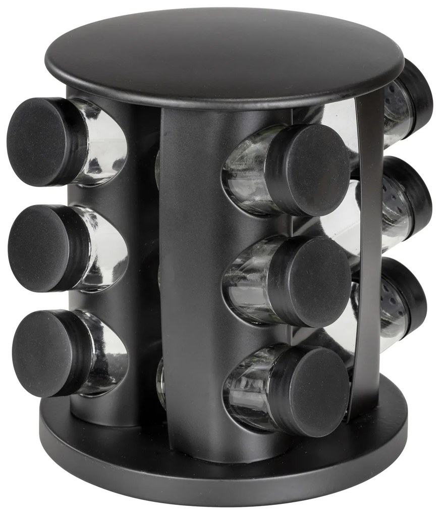 Suport de condimente BRUNA, 12 borcane