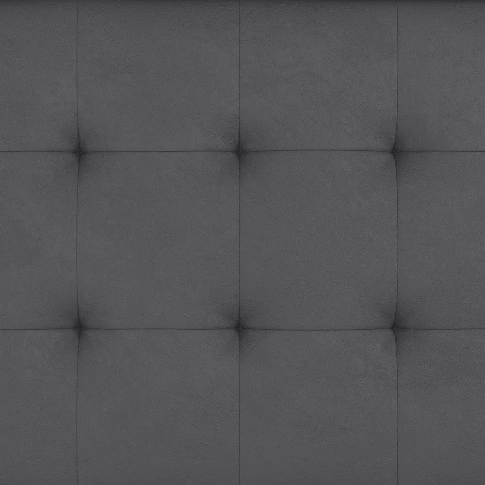 Canapea gri extensibilă cu tapițerie din imitație de piele 191 cm Maine – Støraa