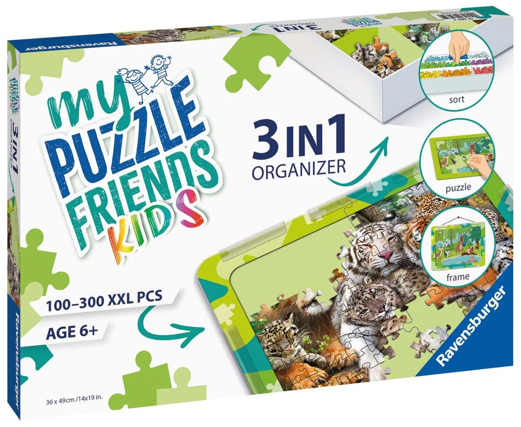 ORGANIZATOR VERDE 3 IN 1 PENTRU PUZZLE - RAVENSBURGER (RVSPC13265)