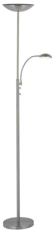 Brilliant - Lampă de podea LED dimabilă ROSANNA 2xLED/13W/230V crom mat