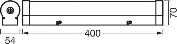 Osram - Iluminare LED reglabilă pentru oglindă de baie ORBIS TUBE LED/9W/230V 40 cm IP44 maro