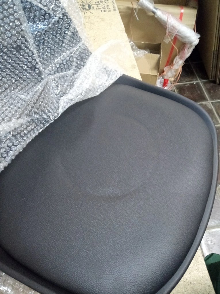 OFERTA Scaun de bar negru HOGA din piele ecologica gradul II