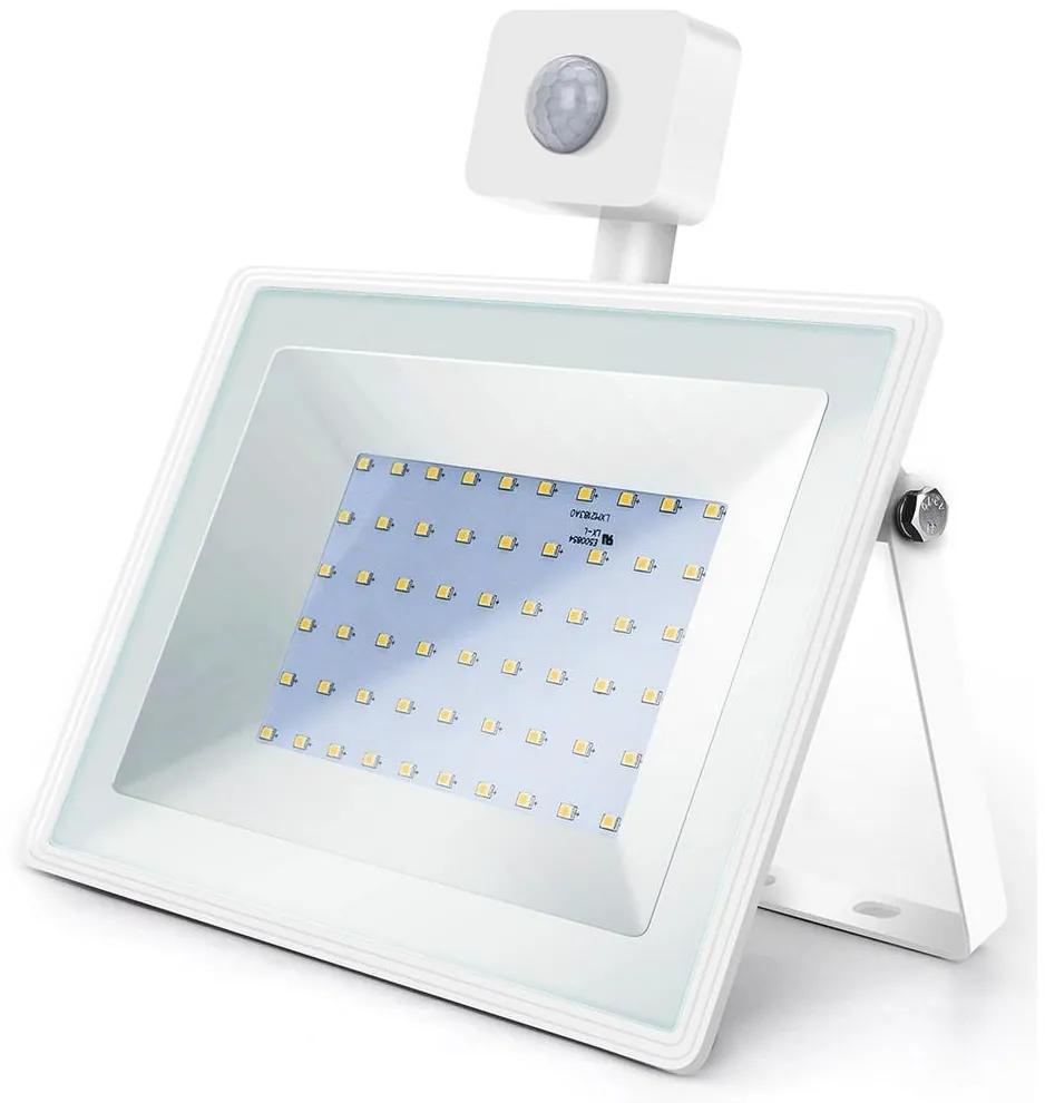 Proiector LED cu senzor LED/50W/230V 4000K IP65 alb Aigostar