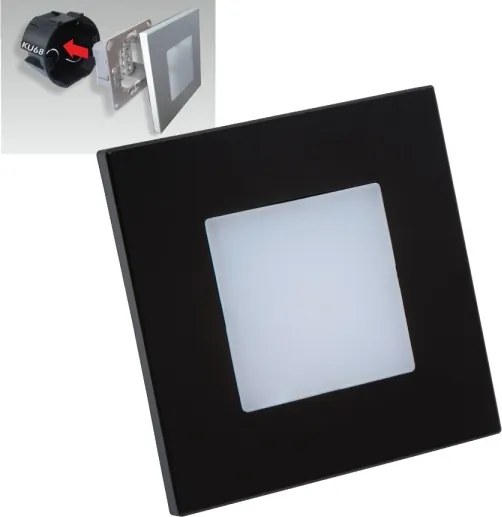 Corp de iluminat LED pentru scări STEP LIGHT LED/1W/230V negru Emithor 48335