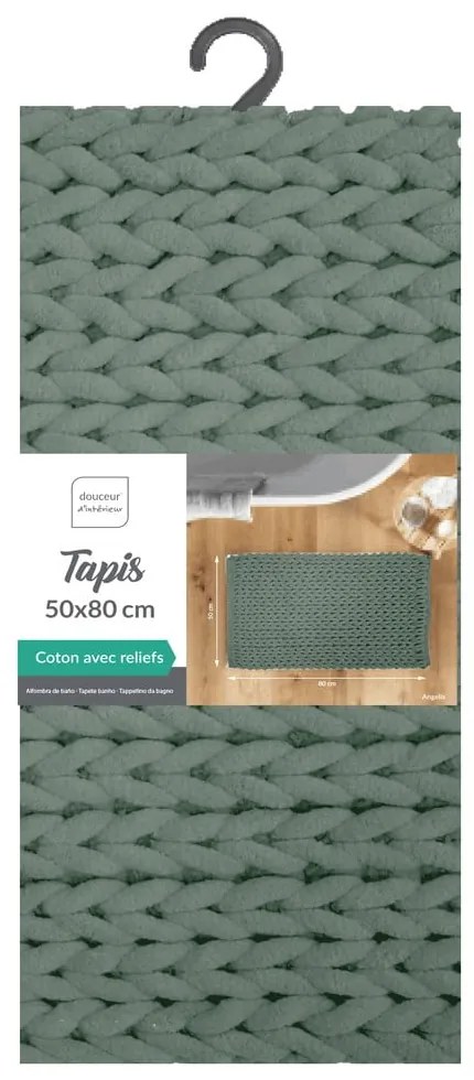 Covoraș de baie verde 50x80 cm Ariel – douceur d'intérieur