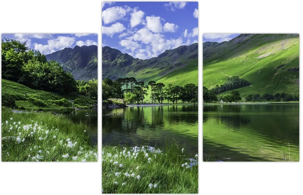 Tablou - Peisaj cu un lac (90x60 cm)