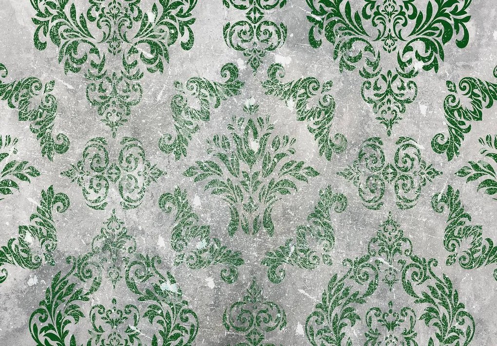 Fototapet - Motiv verde - beton (254x184 cm)