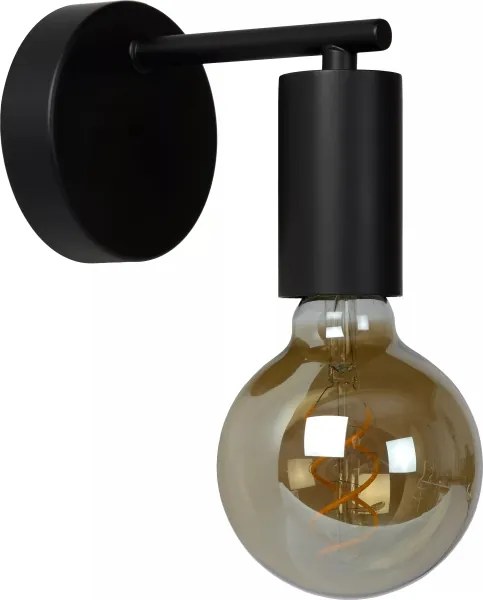 Lampă de perete Lucide 21221/01/30 LEANNE 1xE27/40W/230V negru