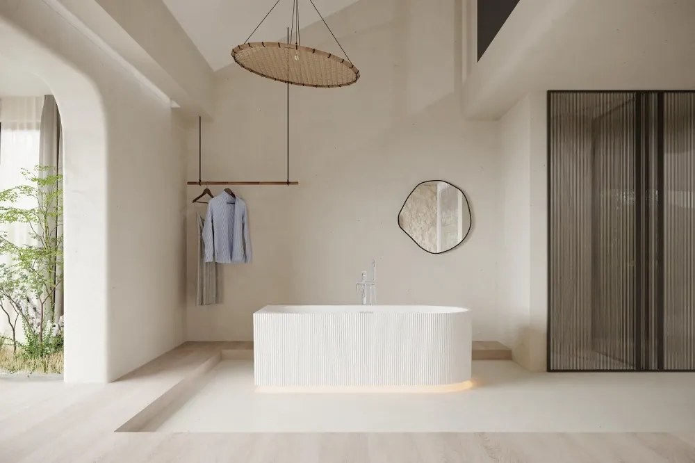 Cada freestanding Yara LED, colt perete stanga, iluminare LED, acril, Alb lucios,160 cm, 5021L LED