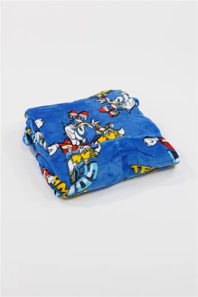 Sonic Ariciul Pătură polară de pluș pentru îmbrăcat, Poncho