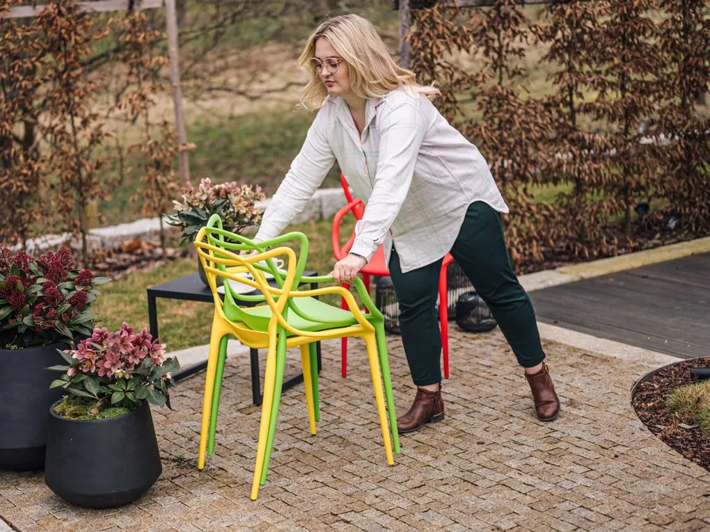 Reducere Scaun din plastic galben KATO calitatea II