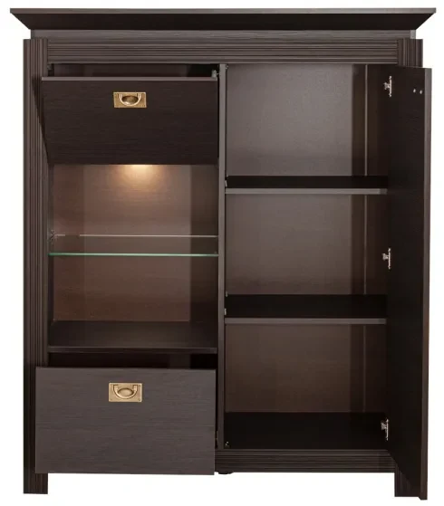 Comoda Bar Living Saigon Cantori Cu 2 Usi Si 1 Sertar, 118 Cm