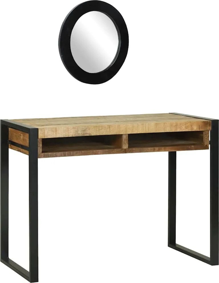 vidaXL Masă de Machiaj Maro 100 x 50 x 75 cm Lemn masiv de mango