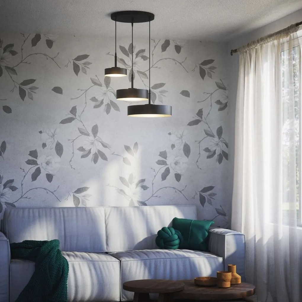 Lustra cu 3 pendule din alama Elegant Design