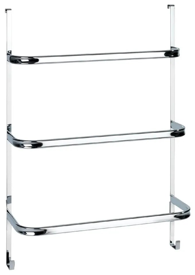 Suport pentru prosoape Wenko Towel Holder Chrome, 21 x 54 cm, argintiu