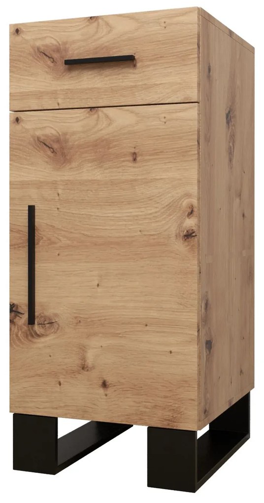 Set mobilier pentru hol Amanda 1 (Stejar artisan + roz). 1085858