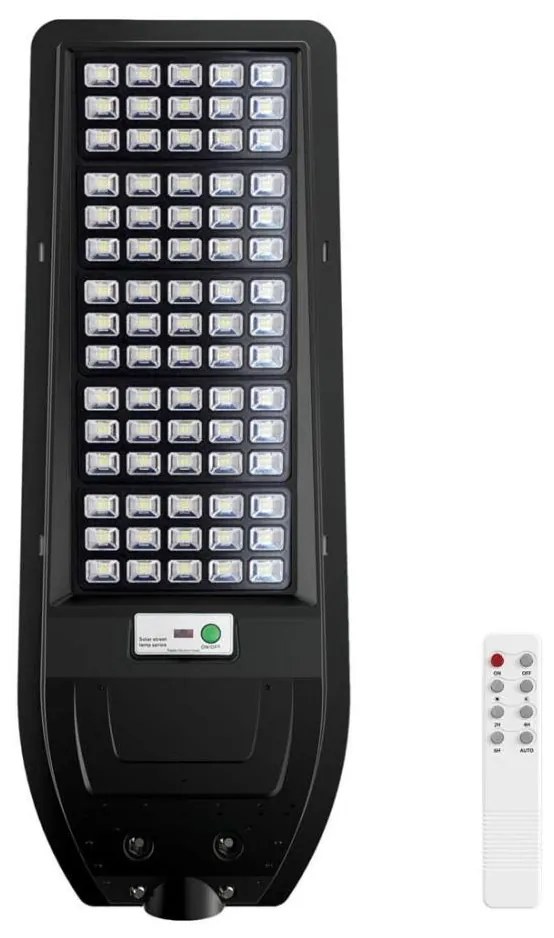 Lampă stradală solară LED VIA 200W/20000mAh 3,2V 6000K IP54 + DO