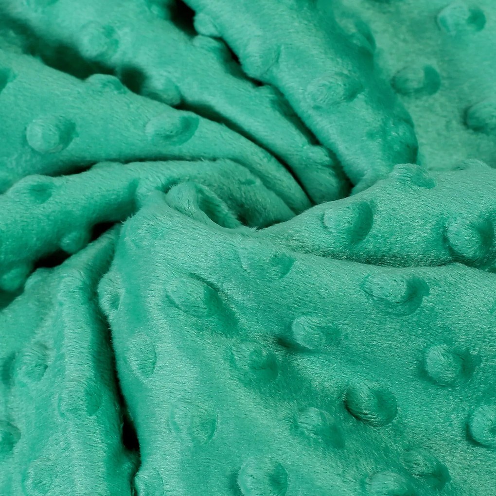 Goldea pătură pentru copii minky - verde - 75x100 cm 75 x 100 cm