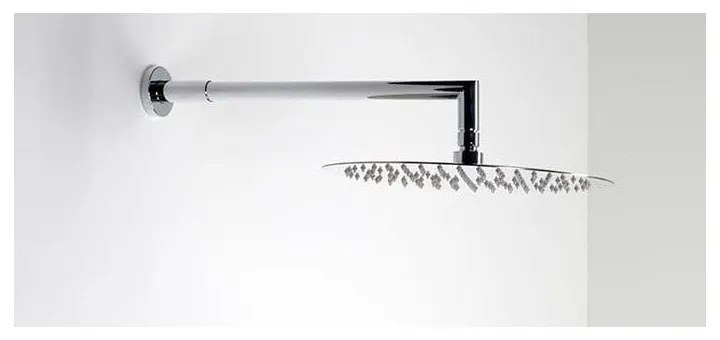Cap de duș argintiu lucios din oțel inoxidabil ø 30 cm Slim – Sapho