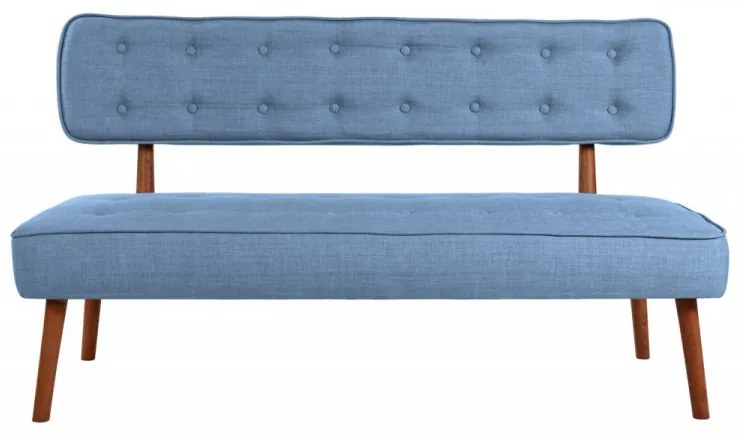 Canapea 2 Locuri, Lemn Solid, Westwood Loveseat, Albastru Indigo