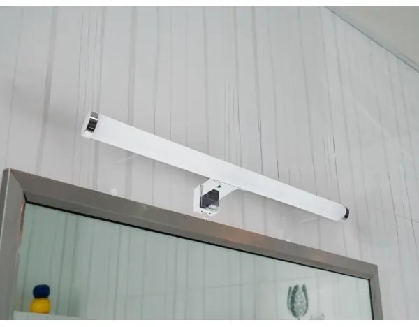 Iluminare LED pentru oglindă de baie, 10W, 230V, 45 cm, IP44, crom lucios