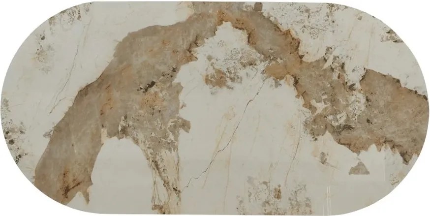 Masa ovala, Ceramica Alba, Furnir Nuc, UNIQUE 200cm A-46381 VC