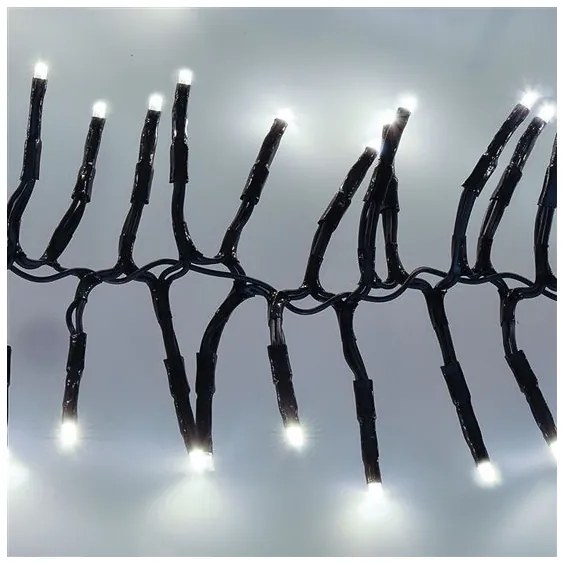 Instalație LED de Crăciun 576xLED/8 funcții 8m IP44 alb rece + telecomandă Solight 1V11-W