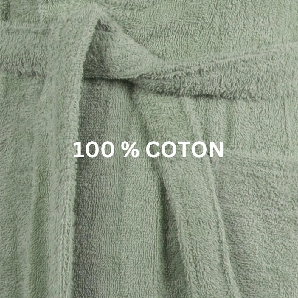 Halat verde XXL din bumbac Lindu – Tiseco Home Studio