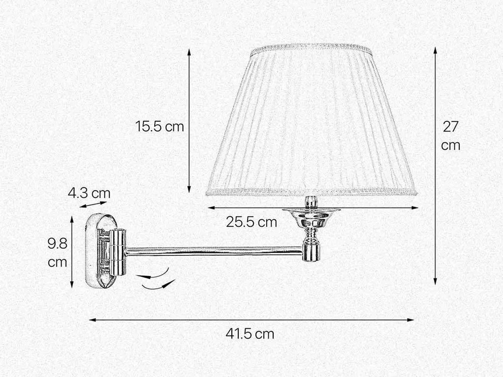Aplica de perete din alama Elegant