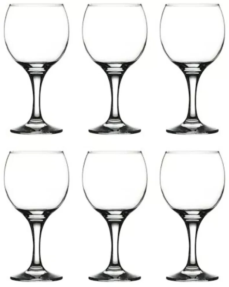 Set 6 Pahare de Vin Bistro 290 ml  Eleganta Simpla pentru Servirea Vinului