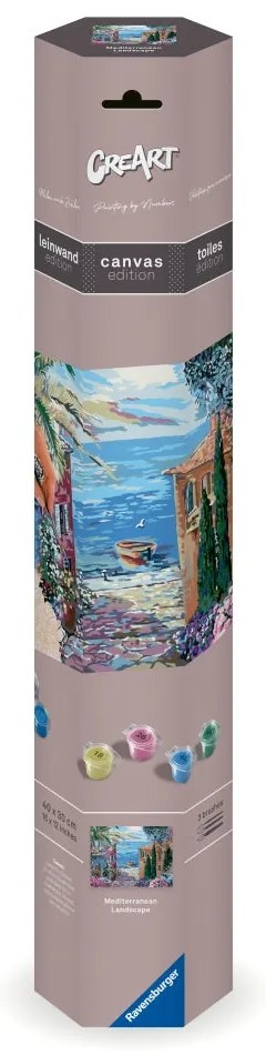 CREART PICTURA PE NUMERE PENTRU ADULTI TABLOU CANVAS PEISAJ MEDITERANEAN - RAVENSBURGER (RVSPBN23913)