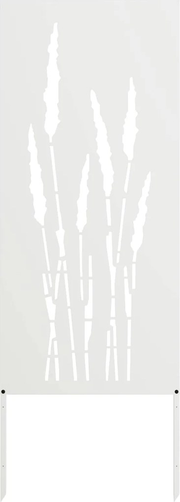 vidaXL Ecran de intimitate pentru grădină Floral Alb 50 x 140 cm