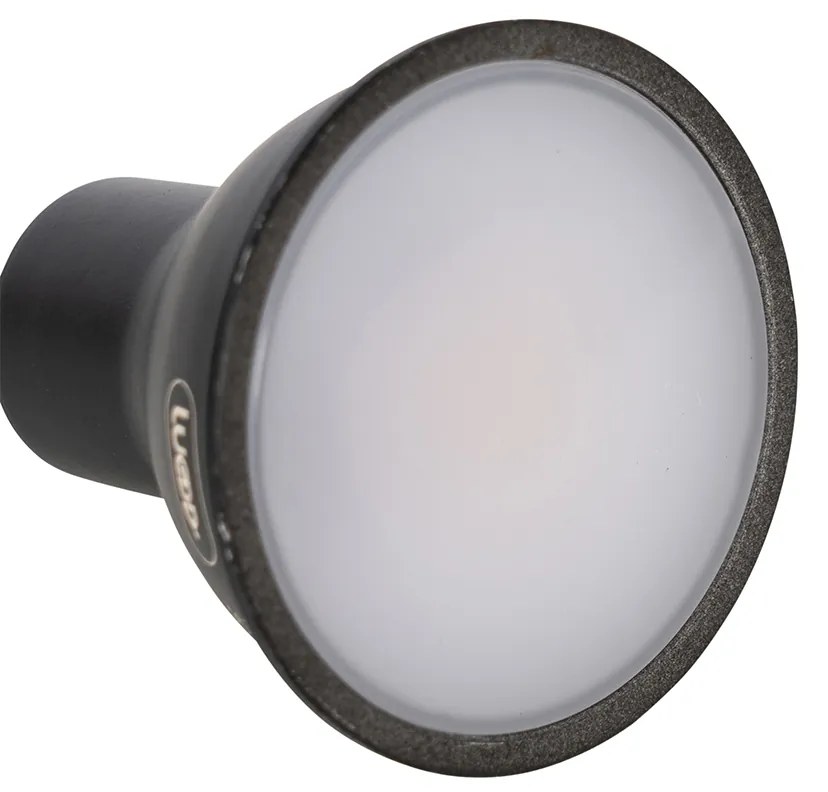 Set 5 becuri Lampa LED Smart GU10 reglabila neagra 7W 600 lm 3000K