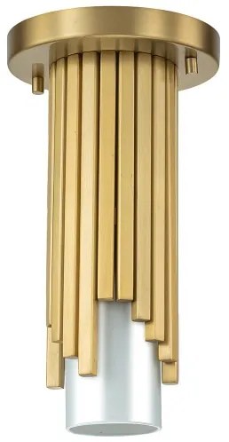 Elstead MARVELE-MP-AB-OPAL - Pendul cu tijă MARVELE 1xE14/40W/230V auriu