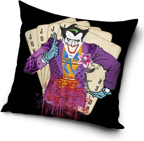 Față de pernă Batman Arkham Asylum JokerAgent of Chaos, 45 x 45 cm