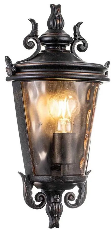 Elstead BT7-M - Aplica de perete pentru exterior BALTIMORE, 1xE27/60W/230V, IP44, finisaj bronz