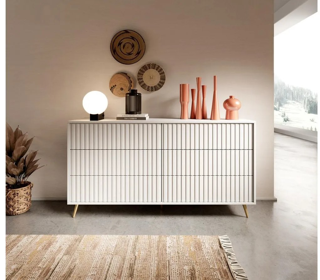 Dulap Biel B5  (alb + auriu). 1099296