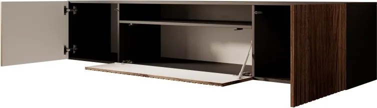 Comodă TV Miro Hanging – 200x41x53 cm – Negru / Catania