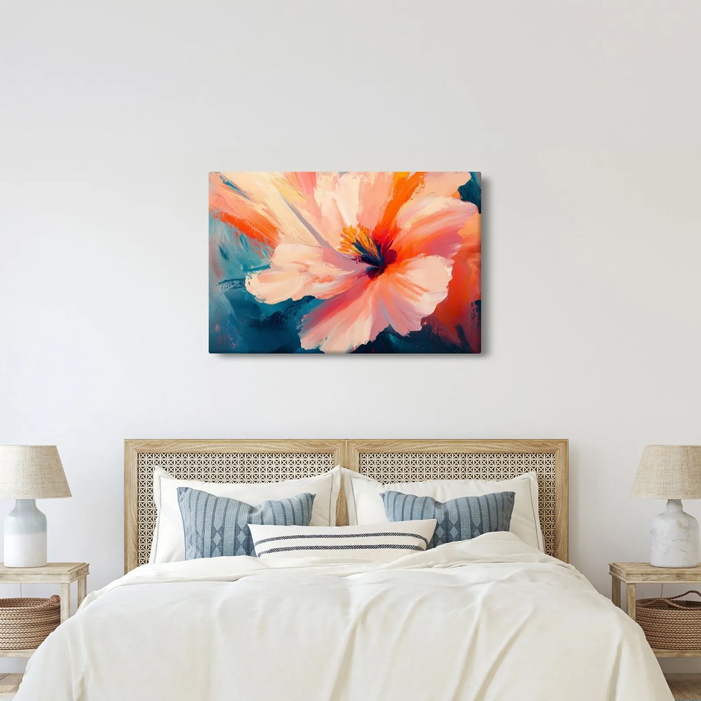 Tablou - Floare pictată (90x60 cm)